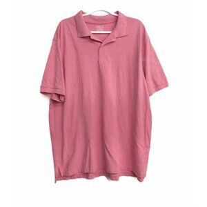 Merona Mens Ultimate Polo Shirt Classic Fit Pink Size XXL
